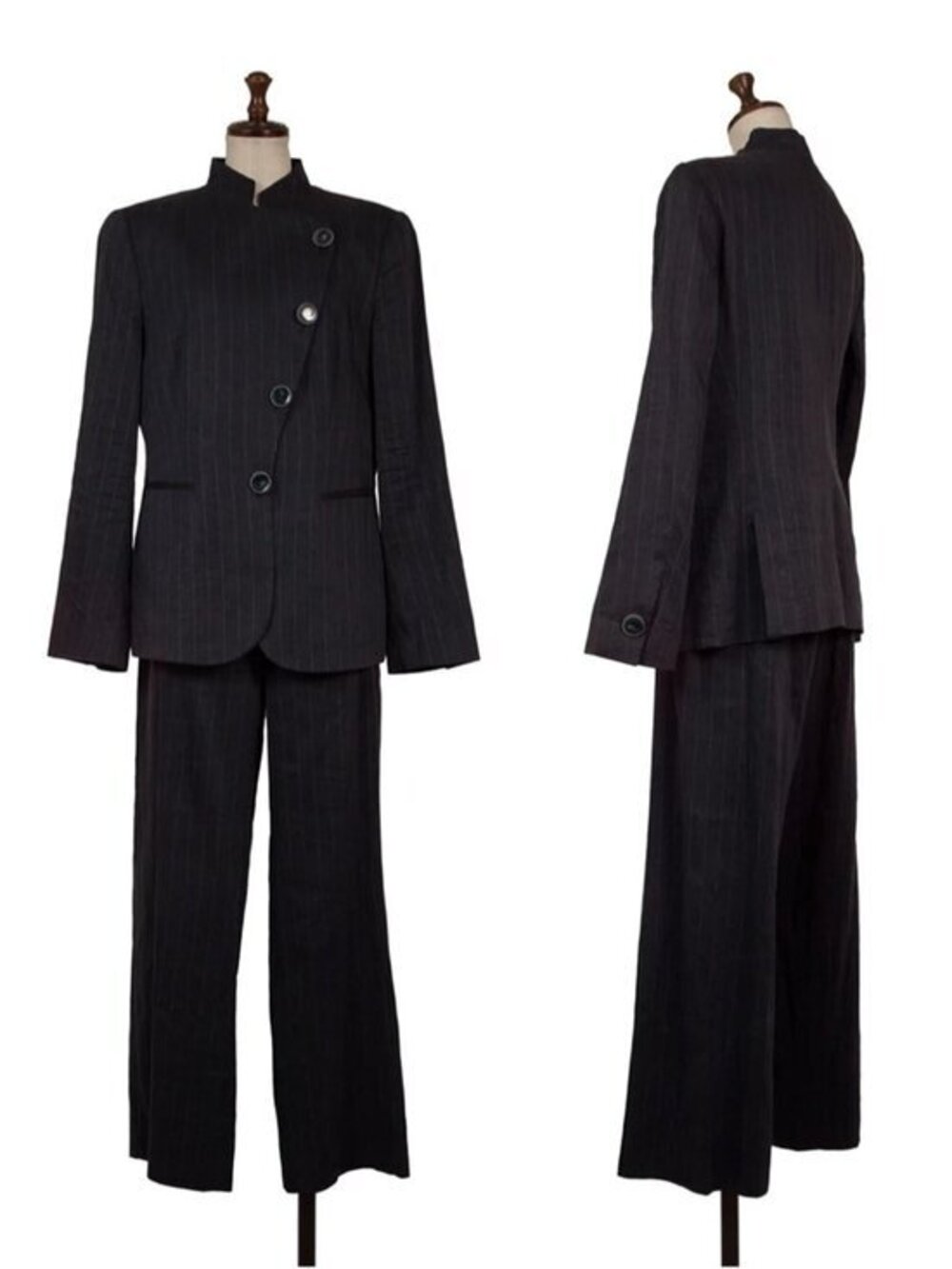NWT Giorgio Armani Silk Blend Pinstripe Suit